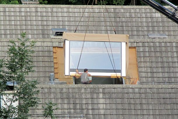 Dachfenster eines Objekts im Kanton Zug