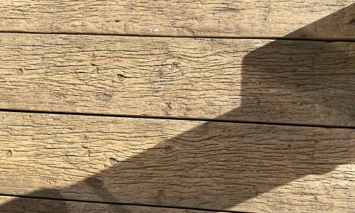 Maserung Holzdeck mit altem Holz